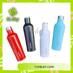 TUMBLER CORK STAINLESS STEEL 500 ML |  DESAIN ELEGAN & TAHAN LAMA