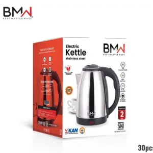 TEKO LISTRIK BMW STAINLESS SILVER 400 WATT DENGAN KAPASITAS 2 LITER YANG EFISIEN