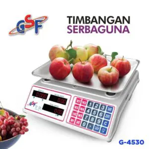 Timbangan Digital 30 Kg GSF 4530 untuk Buah dan Laundry, Akurasi Tinggi dan Mudah Digunakan