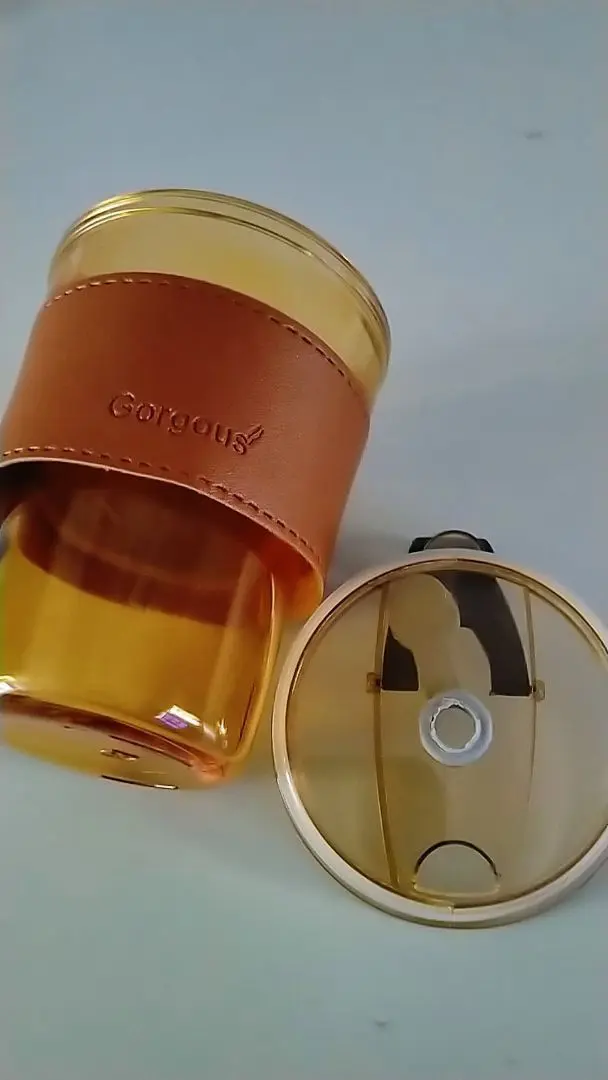 GELAS KACA BENING GORGOUS NON BOX DENGAN TUTUP PLASTIK photo review