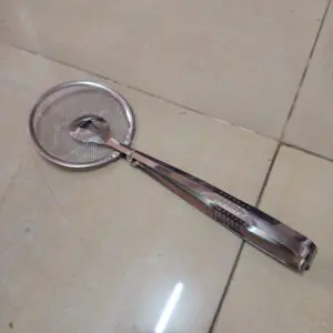 SARINGAN JEPIT MAKANAN STAINLESS POLOS UNTUK MENYARING DAN MENIRIS MINYAK DENGAN MUDAH