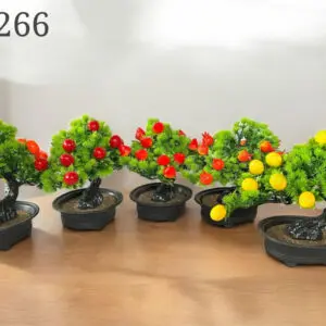 TANAMAN HIAS POHON BONSAI PALSU DENGAN POT BATHTUB OVAL KODE 48266 - UKURAN 25 X 30 CM