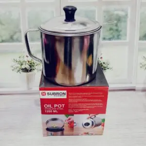 OIL POT STAINLESS SUBRON 1200 ML, TAHAN KARAT DAN MUDAH DICETAK