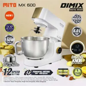 MIXER MITO MX 600 DENGAN KAPASITAS 6 L