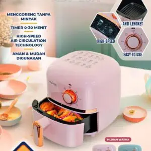 FRYER UDARA ELEKTRIK ADVANCE ADF-20A 600W 2 LITER, MASAK SEHAT TANPA MINYAK