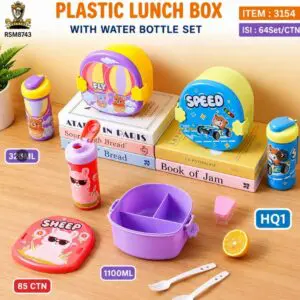 LUNCH BOX FLY SPEED SHEEP 1100ML ROTI TAWAR 3 SEKAT 2 KLIP + BOTOL 320ML
