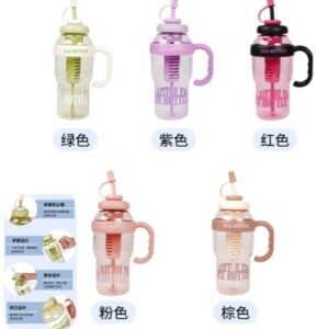 BOTOL MINUM PLASTIK ANAK 1300 ML DENGAN PEGANGAN SAMPING DAN SEDOTAN LEPAS