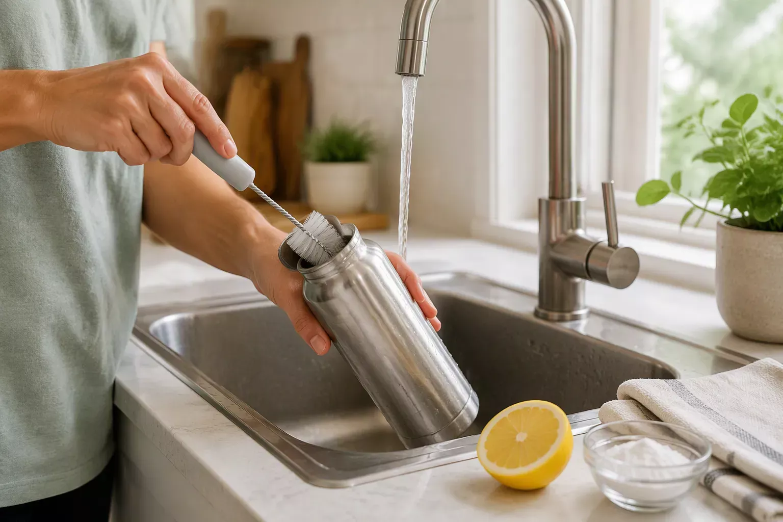 Cara menghilangkan bau botol minum yang masih bau meskipun sudah dicuci